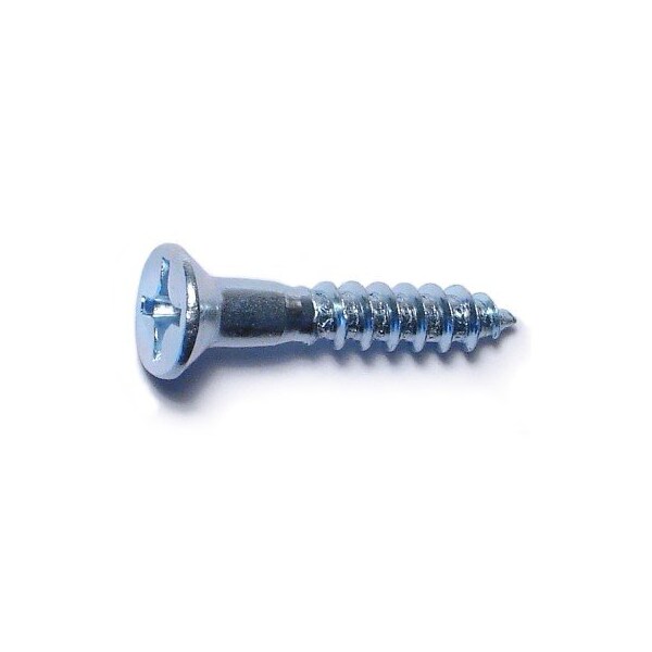 Midwest Fastener Wood Screw, #12, 1-1/4 in, Zinc Plated Steel Flat Head Phillips Drive, 30 PK 62788 - main